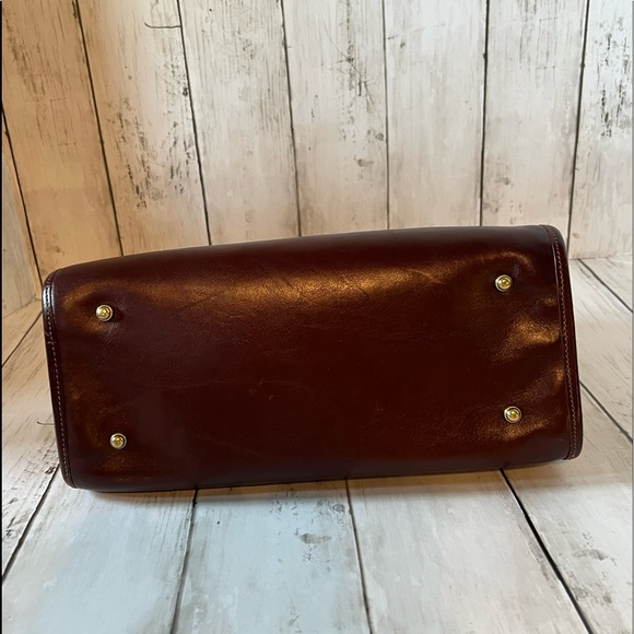 BRAHMIN Tan Trellis Satchel And Matching Wallet - Picture 15 of 15